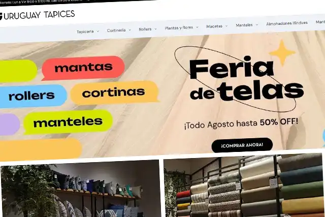 portada de la web de Uruguay Tapices